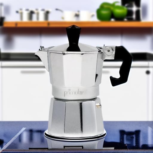Primula Classic Stovetop Espresso and Coffee Maker, Moka Pot for Italian and Cuban Café Brewing, Greca Coffee Maker, Cafeteras, 1 Espresso Cup, Silver - Image 5