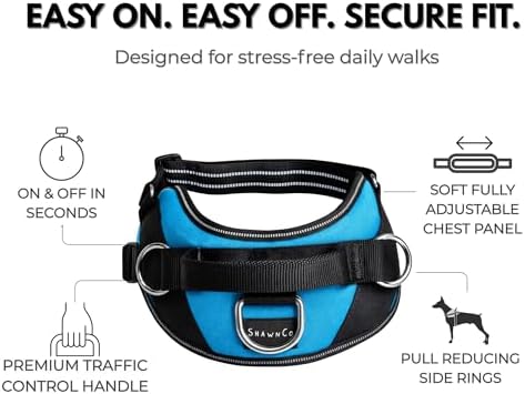 ShawnCo Essential Dog Harness, No-Pull Pet Vest (ICY Lilac,M) - Image 4