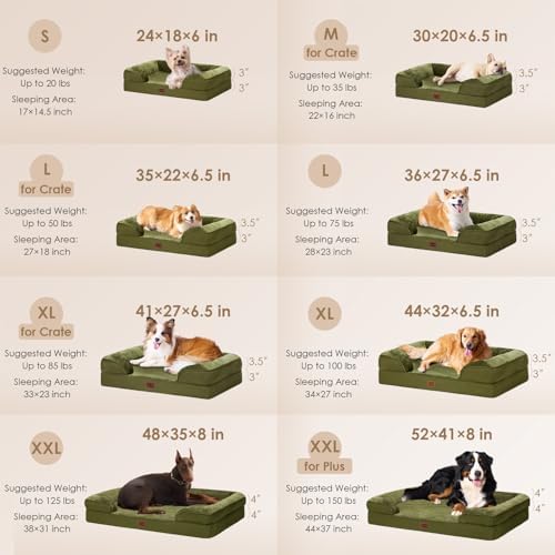 EHEYCIGA Orthopedic Small Dog Bed, Waterproof Memory Foam Washable Pet Beds - Image 2