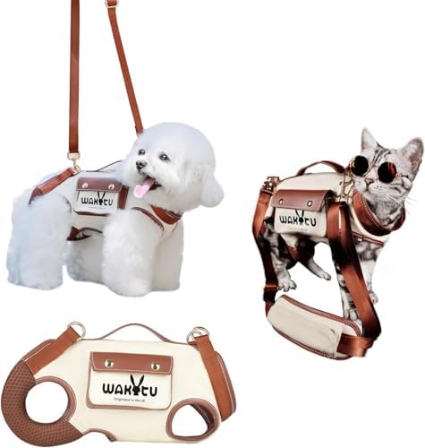 Wakytu Dog Lift Harness Dog Carrier Sling for Small Dogs & Cats,S by Petshome
