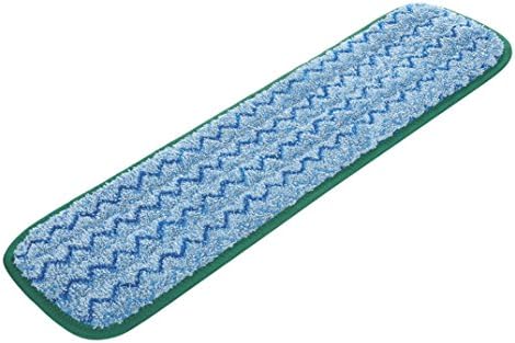 Rubbermaid Commercial Products Mop Head for Microfiber Damp Mop, 18-Inch, Green, Heavy-Duty Single Sided Cleaning Cloth for Hardwood/Tile/Laminated Floors in Kitchen/Lobby/Office (Pack of 3) - Image 2