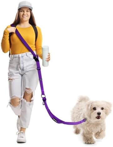 Hands Free Dog Leash, Multifunctional Crossbody Dog Leash by WANFIRE