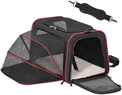 Petsfit Medium Expandable Cat Carrier for Air Travel, Up to 13 lb by Petsfit