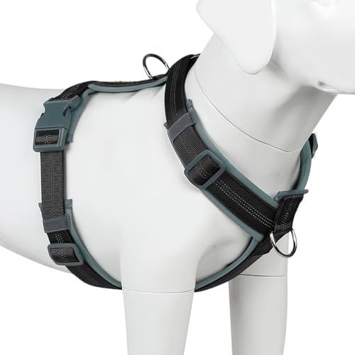 Plutus Pet No Pull Dog Harness, Adjustable Nylon Harness with Soft Padding by PLUTUSPET