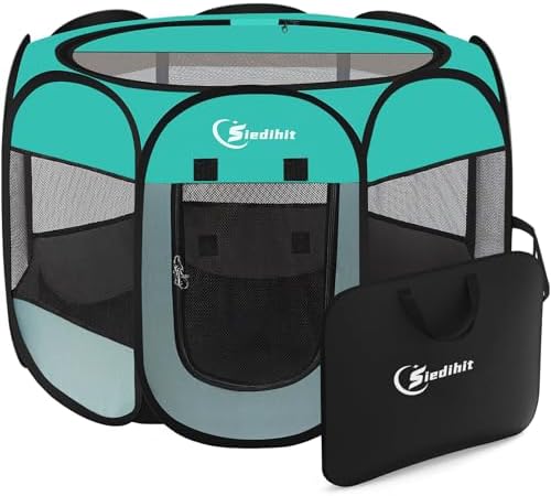 Siedihit Playpen for Middle Dog Cat, Dogs Tent Crate Cage Indoor by Siedihit
