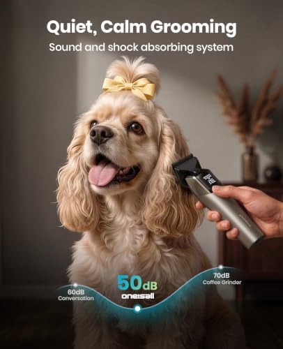 oneisall Professional Dog Clippers for Grooming Thick Hair, 9000RPM 5 Speed - Image 5