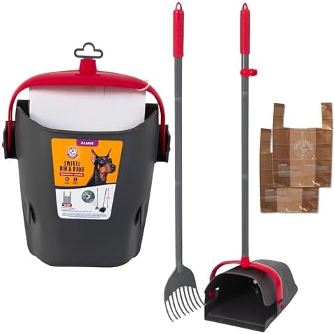 Arm and Hammer Heavy-Duty Dog Pooper Scooper for XL Dogs, Yard Cleanup by ARMHAMMER