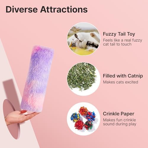 Potaroma Cat Toys Pillows, 3 Pcs, Catnip Inside, Interactive Indoor Fun - Image 2