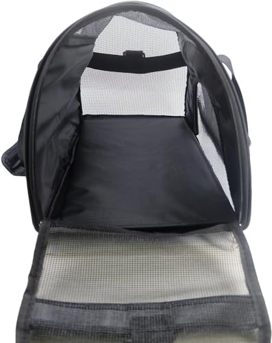 ZaneSun Cat Carrier,Soft-Sided Pet Travel Carrier for Cats,Dogs Puppy Comfort Portable Foldable Pet Bag Airline Approved (Medium-Black) - Image 5