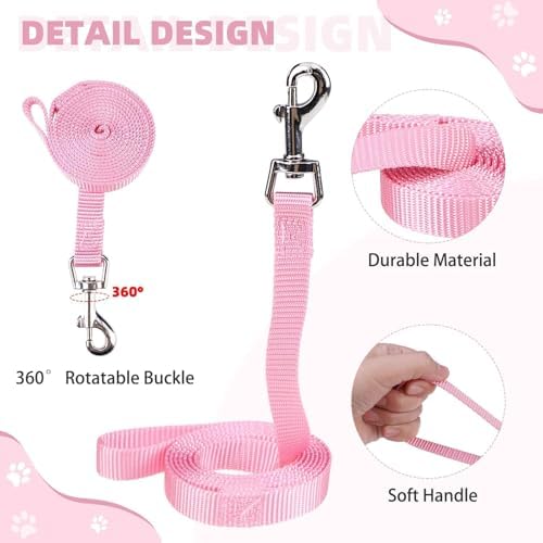 KOOLTAIL Dog Harness and Leash Set for Small Medium Dogs, Step in No Pull Soft Mesh Dog Harness Comfort Padded Pet Vest, Adjustable Reflective Easy Walking Puppy Cats Harness Training, Watermelon S - Image 3