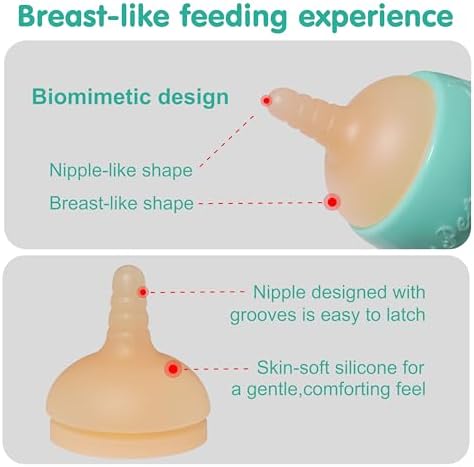 Doggiema Puppy Angled Feeder Bottle, Silicone Feeding Nipple and Syringes - Image 4