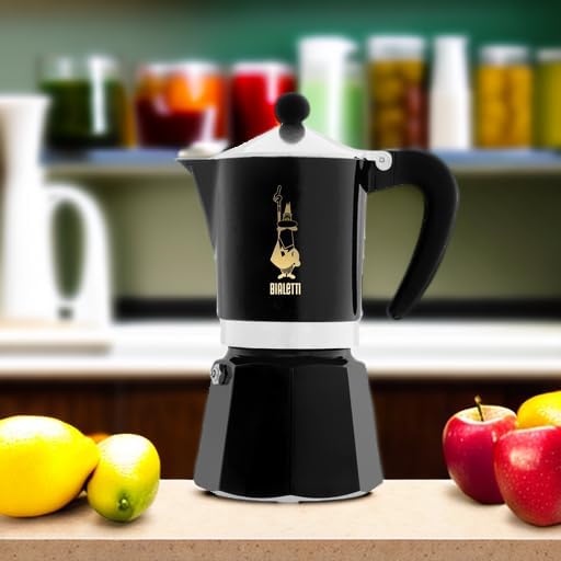 Bialetti Limited Edition Caffe Mercanti Black Oro 6 Cups - Italian Stovetop Moka Pot - Image 5