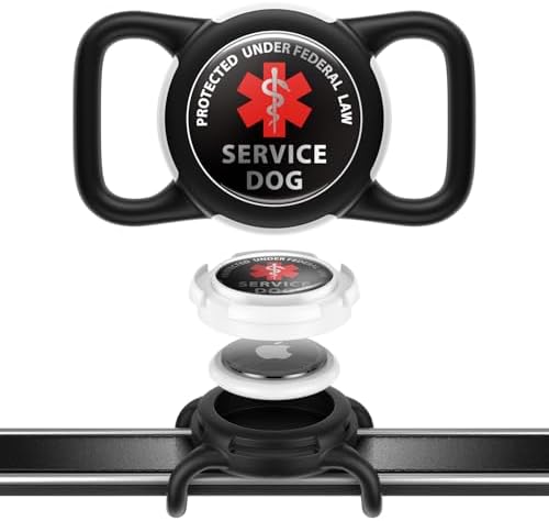 Waterproof AirTag Holder for Dog Collar, Soft Slide-On Dog AirTag Holder by WhoseID