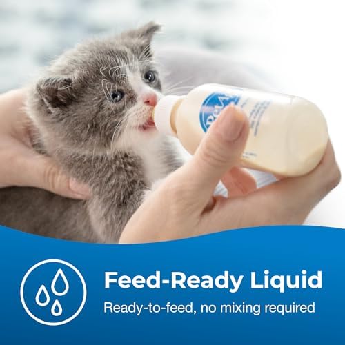 PetAg KMR Kitten Milk Replacer Liquid - 16 oz - Ready-to-Feed Formula with Vitamins for Newborn Kittens to 1 Year - Easy to Digest - Image 5