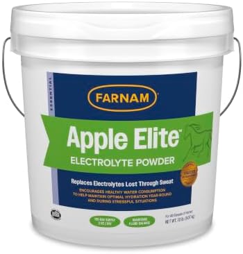Farnam Apple Elite Horse Electrolytes Powder Supplement, 160 Day Supply by Farnam