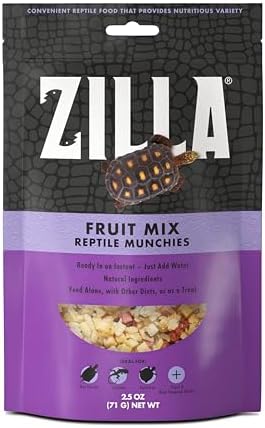 Zilla Reptile Food Munchies Fruit Mix, Tortoise Food, 2.5 Ounce by Zilla
