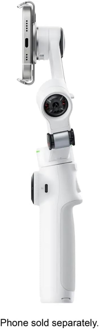 Insta360 Flow 2 Pro 3-Axis AI-Powered Smartphone Gimbal Stabilizer Tracker Bundle, Summit White - Image 5