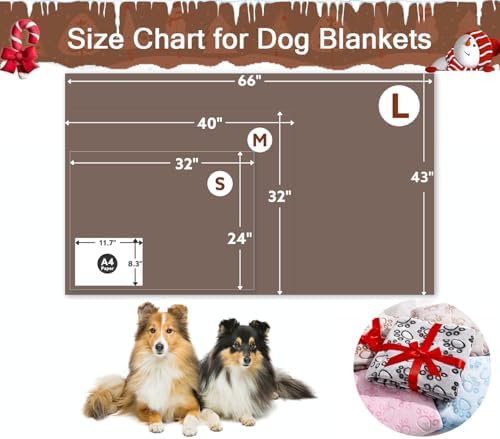 Stuffed Brown Small Premium Soft Dog Blanket, with Flannel Cute Paw Print, 24 * 32 inches, Newborn Cat Blanket Puppy Pads Supplies Dog Products Stuff Essentials - Image 5