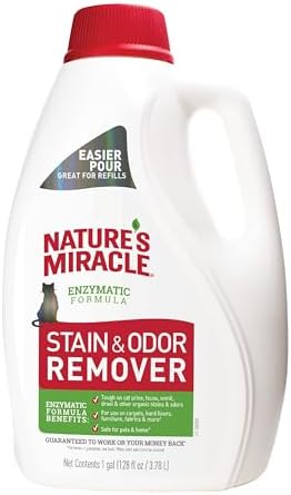 Nature’s Miracle Cat Stain & Odor Remover, Enzymatic Cleaner, 1 gal by NaturesMiracle