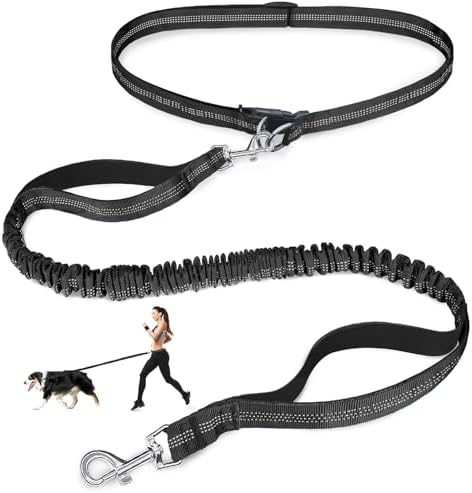 Laqibak Hands Free Dog Leash,Adjustable Waist Leash for Dog,4.2-6.7 Feet by laqibakProductcollection
