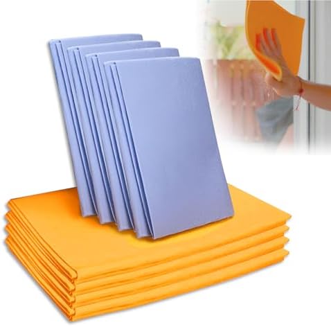 Ultra-Absorbent Miracle Cleaning Shammy, Super Absorbent Cleaning Cloth Multi-Purpose Non-Woven Cleaning Towels for Home Kitchen Bathroom Car Pet Stains(8 Pack) by Unknown
