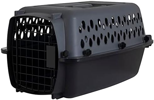 Petmate Pet Porter Dog Kennel 19in, Dark Gray and Black, up to 10lbs by Petmate