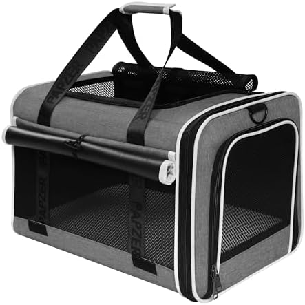 Cat Carrier for Travel, Soft-Sided, Top Loading, Privacy Curtain, to 20 lbs by Comfortforyourpets