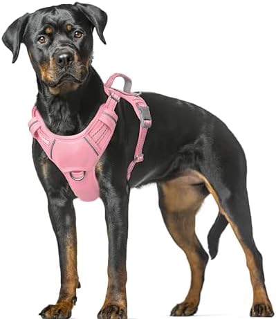 BARKBAY Dog Harness for Large Dogs No Pull Dog Vest ID Tag Pocket by BARKBAY