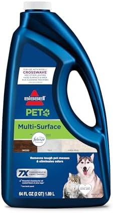 Bissell Multi-Surface Pet Formula with Febreze Freshness, 22951, 64 Fl Oz, Use on Sealed Hard Floors, and Area Rugs, Removes Tough Messes, Febreze Freshness by BISSELL