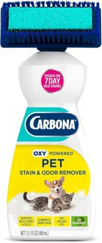 Carbona OxyPowered Carpet & Pet Pack: Stain & Odor Remover 13.5oz & Foam Cleaner with Brush 13.5oz – Removes Pet Stains from Carpets & Upholstery, 2-Piece Set (Variety Pack) - Image 3