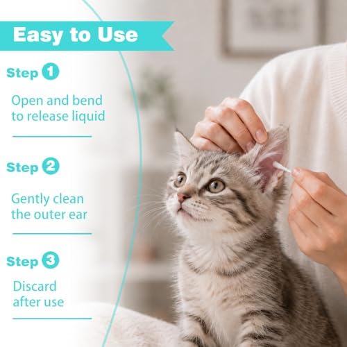 50 Pcs Pet Ear Cleaning Cotton Swabs for Dogs & Cats, Individually Wrapped - Image 5