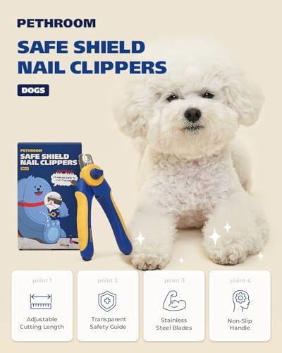 PETHROOM Professional Dog Nail Clipper with Safety Guard, Avoid Overcutting (Pack of 2) - Image 2
