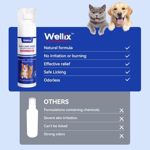 Wellix Hot Spot Treatment & Itch Relief Spray for Dogs & Cats - 3.38 fl oz - Image 6