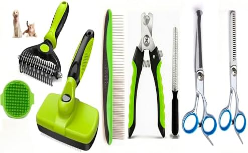 Dog Brush for Shedding,Deshedding Slicker Undercoat Rake Brush for Dog,8PCS by Unknown