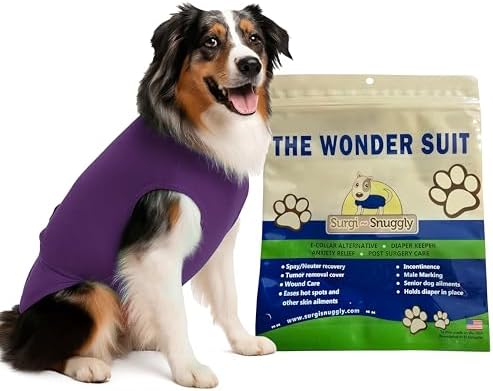 Surgi Snuggly Dog Surgery Recovery Suit, Cone Alternative, Spay/Neuter 2XL by Surgi%7ESnuggly