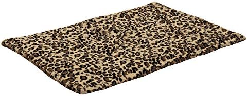 Furhaven ThermaNAP Self-Warming Cat Bed for Indoor Cats & Small Dogs, Washable & Reflects Body Heat - Quilted Faux Fur Reflective Bed Mat - Leopard, Small (Pack of 2) - Image 7