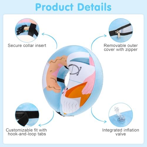 BEAUTYZOO Dog Cone Collar Alternative After Surgery,Pet Neck Donut E‑Collar - Image 3