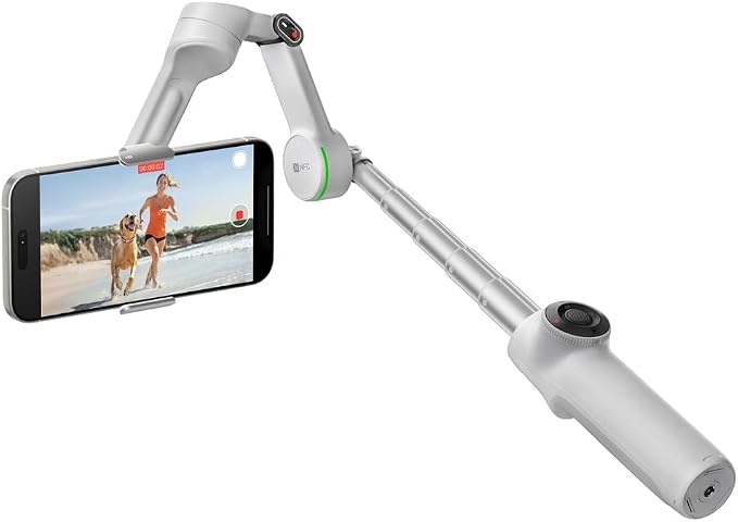 Insta360 Flow 2 PRO Gimbal Stabilizer for Smartphone, AI-Powered Tracking, 3-Axis Stabilization, Built-in Tripod, Portable & Foldable, Deep Track 4.0 Auto Tracking Phone Stabilizer Creator - Gray - Image 5