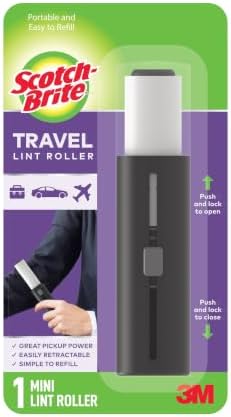 Scotch-Brite Mini Travel Lint Roller, Works Great On Pet Hair, 30 Sheets by Scotch-Brite