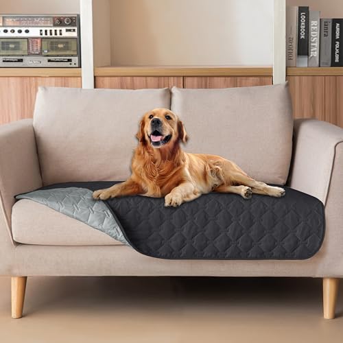 gogobunny Waterproof Loveseat Cover, Reversible Dog Cat Blanket for Couch by gogobunny