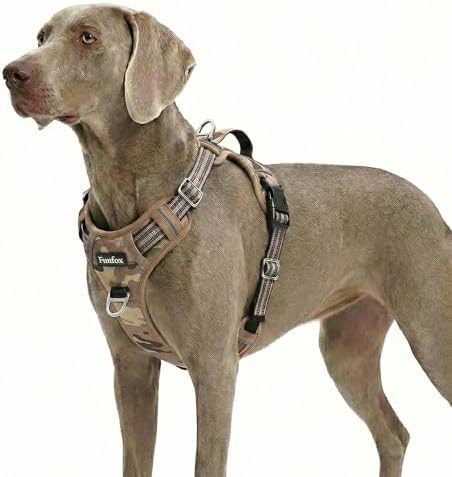 Funfox Dog Harness for XLarge Dogs, No Pull Pet Vest with Front Clip by MyFUNFOX