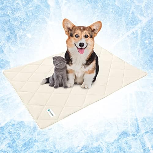 PetAmi Cooling Dog Blanket Lightweight Soft for Medium Pet Cat 29x40 Beige - Image 7