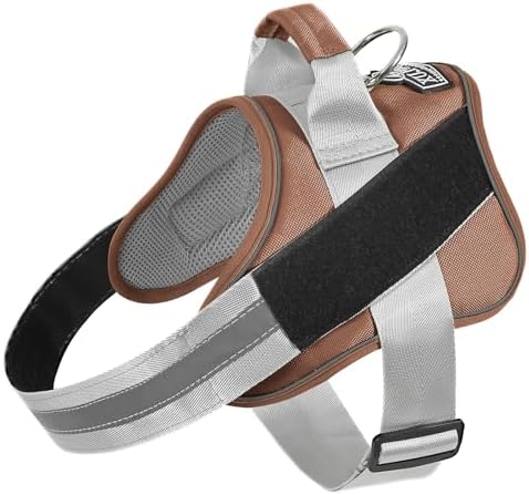 Bolux Dog Harness, No-Pull Reflective Dog Vest, Breathable Adjustable Pet Harness with Handle for Outdoor Walking - No More Pulling, Tugging or Choking by Bolux