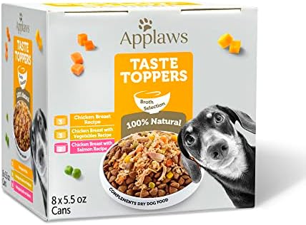 Applaws Taste Toppers Variety in Broth Wet Dog Food 8-Pack 5.5 oz Cans by Applaws