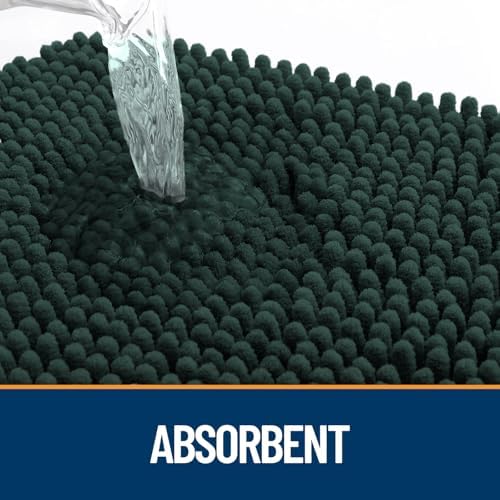OLANLY Dog Door Mat for Muddy Paws 30x17, Super Absorbent Chenille Mud Mat - Image 3