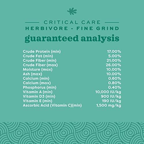 Oxbow Critical Care Herbivore Fine Grind, Rabbit & Guinea Pig, Papaya, 100g - Image 4