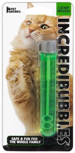 Pet Qwerks Incredibubbles Interactive Cat Toys - Long Lasting Edible Bubbles for Cats - Catnip Flavor - 20 ML - Image 6