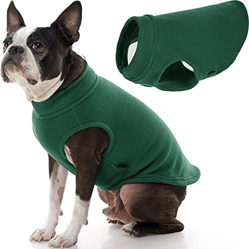 Gooby Stretch Fleece Vest Dog Sweater, Forest Green, Large by Gooby