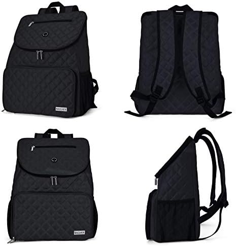 BAGLHER Dog Travel Bag, Airline Approved Pet Supplies Backpack, Dog Travel Backpack with 2 Silicone Collapsible Bowls and 2 Food Baskets, Black - Image 2