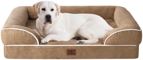 EHEYCIGA Orthopedic XXL Dog Bed, Waterproof Washable XL Big Pet Bed 46" by EHEYCIGA